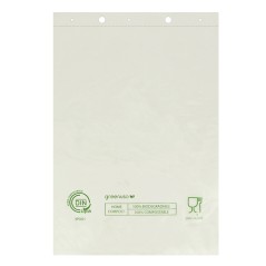 BOLSAS MERCADO BIOPLASTICO TRANSLUCIDAS ESTANDAR 30X40 3cm EN BLOCK COMPOSTABLES (400 Uds.) Ref.BIP002