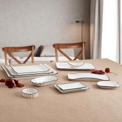 GASTRO BLACK: BANDEJA CON FILO NEGRO 16 5X9 5Xh2cm. Ref.5426039