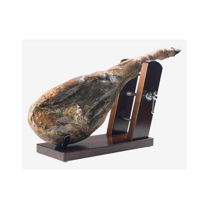 BUARFE: SOPORTE JAMONERO RIOJA ALTO LACADO TABACO Ref.6316