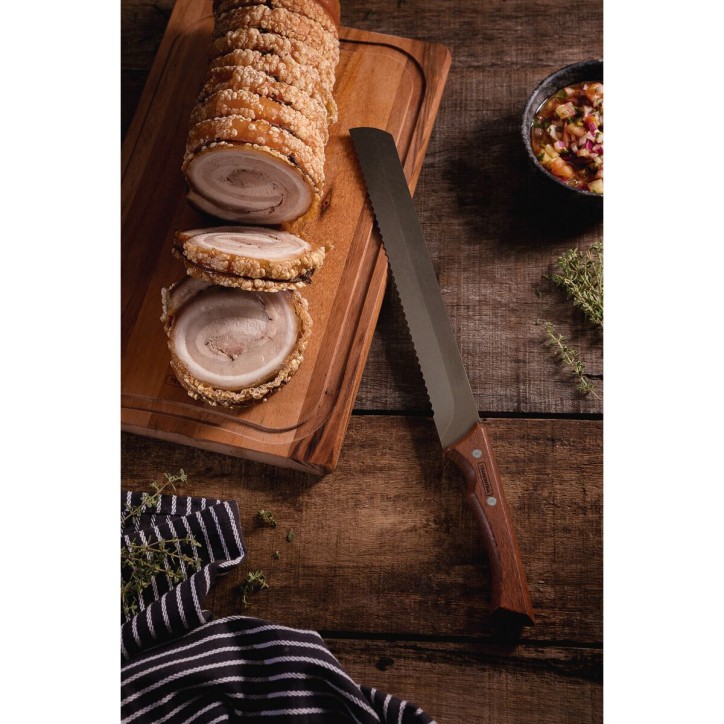 TRAMONTINA BLACK COLLECTION: CUCHILLO DENTADO 28cm. Ref.22848110 TRAMONTINA BLACK COLLECTION: CUCHILLO DENTADO 28cm. Ref.22848110