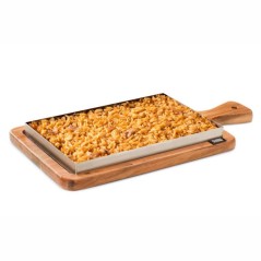 LLAUNA PARA ARROZ RECTANGULAR CON TABLA DE MADERA 23X33Xh3cm. Ref.P29600