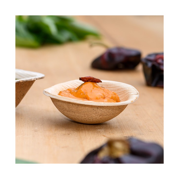 VAJILLA CATERING SERIE NATURA: MINI CUENCO `ARECA` Ø9 6xh2 5cm. (25 Uds.) 100% Ecologico Ref.230.61 VAJILLA CATERING SERIE NATURA: MINI CUENCO `ARECA` Ø9 6xh2 5cm. (25 Uds.) 100% Ecologico Ref.230.61