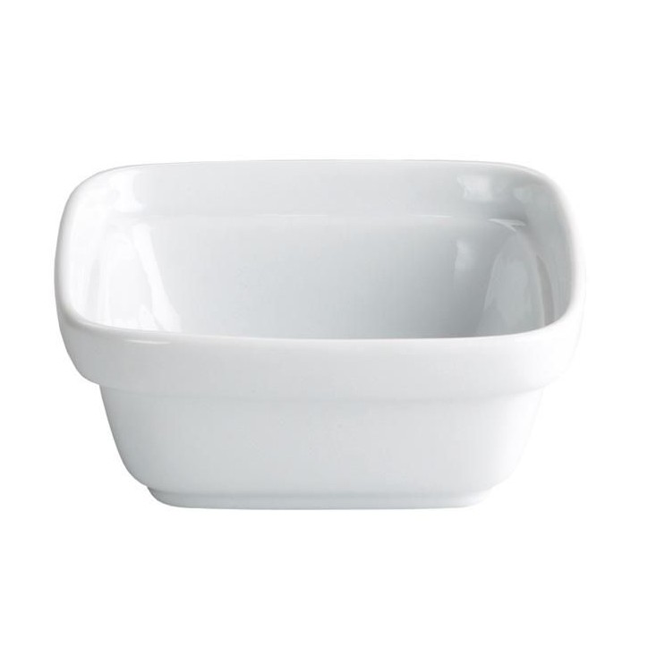 CUENCO APILABLE CUADRADO DE PORCELANA 12X12Xh5cm. 270cc. Ref.B2434R CUENCO APILABLE CUADRADO DE PORCELANA 12X12Xh5cm. 270cc. Ref.B2434R