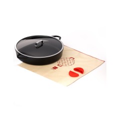 BLACK VALIRA PREMIUM: CAZUELA BAJA   TAPA DE VIDRIO DE Ø20cm. A Ø40cm.