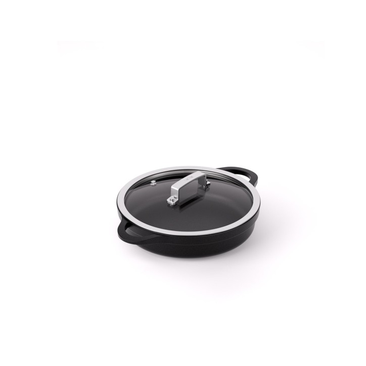 BLACK VALIRA PREMIUM: CAZUELA BAJA TAPA DE VIDRIO DE Ø20cm. A Ø40cm. BLACK VALIRA PREMIUM: CAZUELA BAJA TAPA DE VIDRIO DE Ø20cm. A Ø40cm.