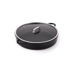 BLACK VALIRA PREMIUM: CAZUELA BAJA   TAPA DE VIDRIO DE Ø20cm. A Ø40cm.