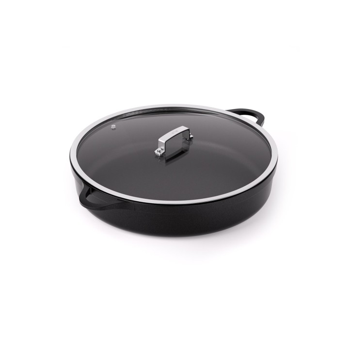 BLACK VALIRA PREMIUM: CAZUELA BAJA TAPA DE VIDRIO DE Ø20cm. A Ø40cm. BLACK VALIRA PREMIUM: CAZUELA BAJA TAPA DE VIDRIO DE Ø20cm. A Ø40cm.