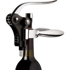 VACUVIN: SACACORCHOS DE PALANCA HORIZONTAL NEGRO CAJA REGALO Ref.6651460