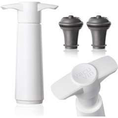 VACUVIN: BOMBA VACIO BLANCA   2 TAPONES Ref.0981260