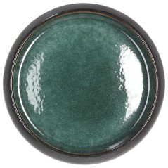 PLATO GRAN CHEF: ELIPSE PLATO CUENCO NEGRO Y VERDE Ø20cm. Ref.EP104208094