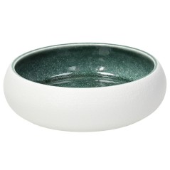 PLATO GRAN CHEF: ELIPSE PLATO CUENCO BLANCO Y VERDE Ø20cm. Ref.EP104208092