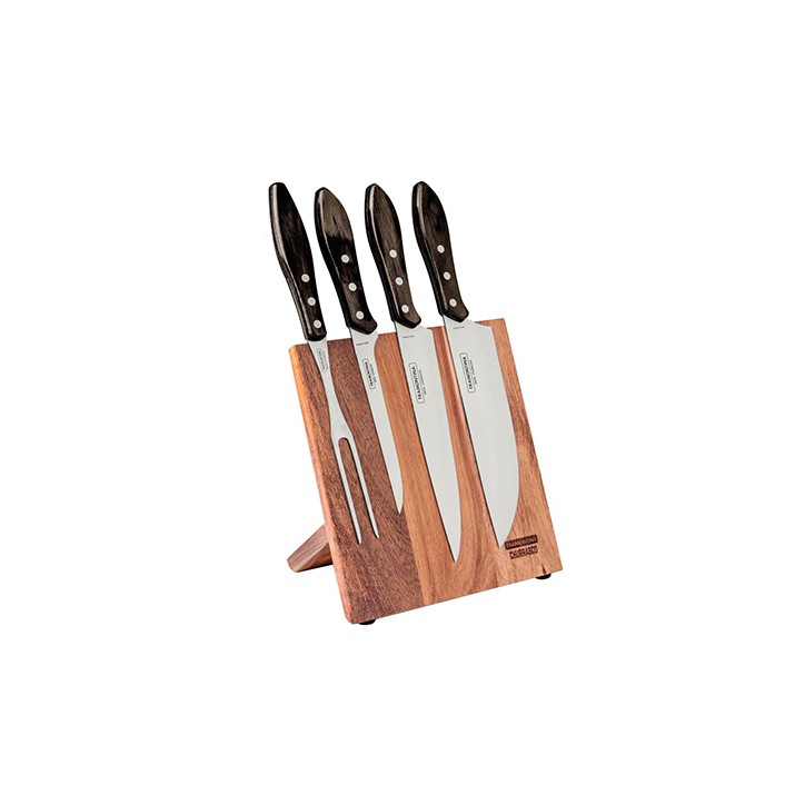 TRAMONTINA: JUEGO DE CUCHILLOS CON SOPORTE MAGENETICO - 5 PIEZAS - Ref.21198 981 TRAMONTINA: JUEGO DE CUCHILLOS CON SOPORTE MAGENETICO - 5 PIEZAS - Ref.21198 981