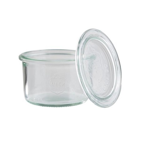 MINIATURA CRISTAL: TARRITO CRISTAL CON TAPA WECK 200ml. (12uni.) Ref.82345