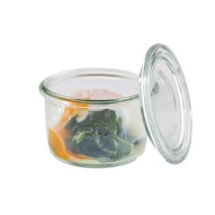 MINIATURA CRISTAL: TARRITO CRISTAL CON TAPA WECK 200ml. (12uni.) Ref.82345
