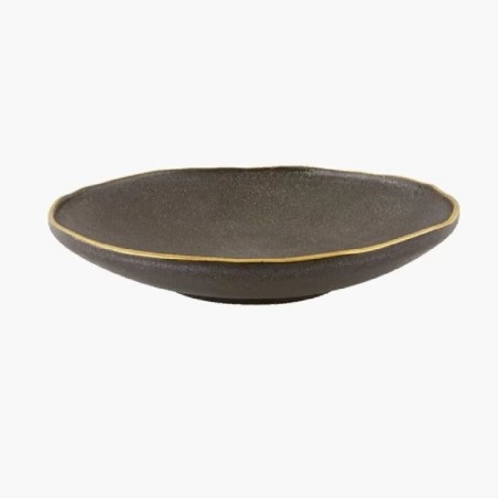 CASA ALEGRE: PLATO HONDO Ø23cm. Gold Stone Ref.37004664