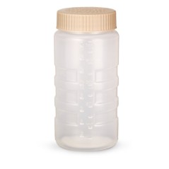 ESPECIERO PP TRANSPARENTE TAPA BEIGE AGUJERO 0 25cm. Ref.4961-1332