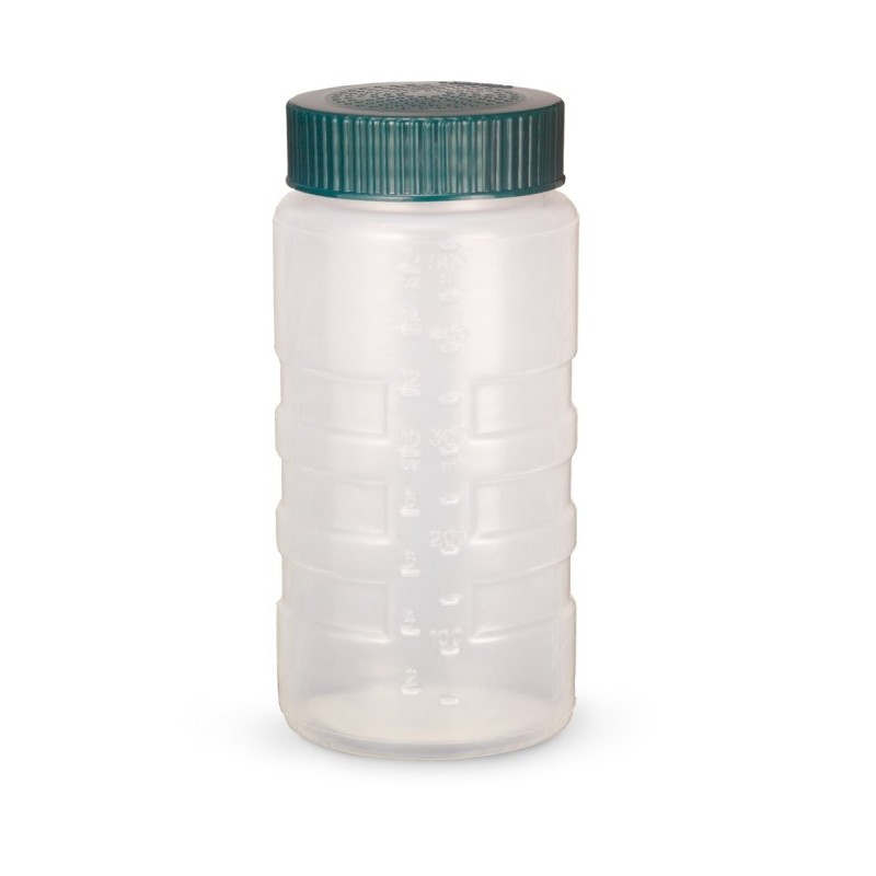 ESPECIERO PP TRANSPARENTE TAPA VERDE AGUJERO 0 14cm. Ref.4961-13191