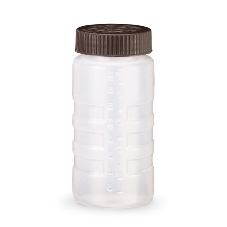 ESPECIERO PP TRANSPARENTE TAPA MARRON AGUJERO 0 94cm. Ref.4961-1301