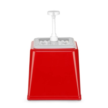 DOSIFICADOR DE SALSAS - 2 5 Litros. 230x210xh327Cm. (Disponible en Amarillo  Rojo y Blanco)