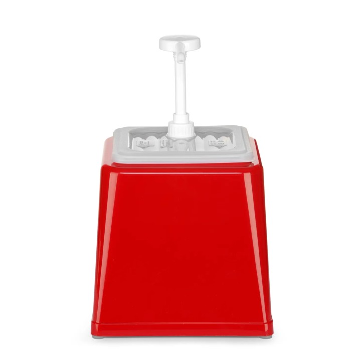 DOSIFICADOR DE SALSAS - 2 5 Litros. 230x210xh327Cm. (Disponible en Amarillo  Rojo y Blanco)