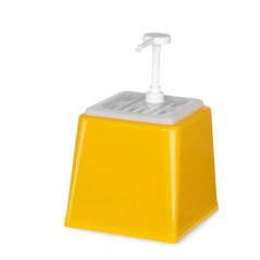 DOSIFICADOR DE SALSAS - 2 5 Litros. 230x210xh327Cm. (Disponible en Amarillo  Rojo y Blanco)