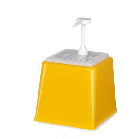 DOSIFICADOR DE SALSAS - 2 5 Litros. 230x210xh327Cm. (Disponible en Amarillo  Rojo y Blanco)