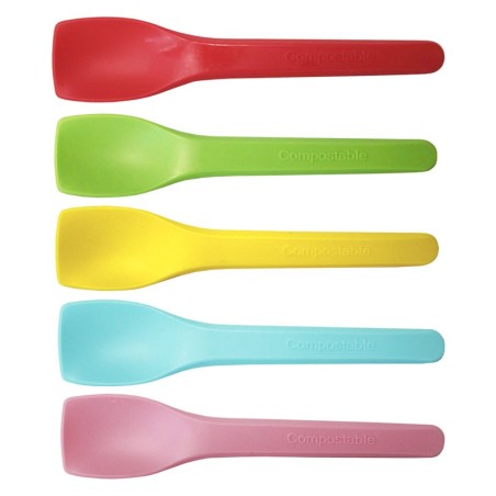 CUCHARILLAS HELADO 10 CM COLORES CPLA 100 Uds. Ref.001011227