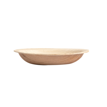 VAJILLA CATERING SERIE NATURA: MINI CUENCO OVAL `ARECA` 9x6Xh1 5cm. (25 Uds.) 100% Ecologico Ref.230.59