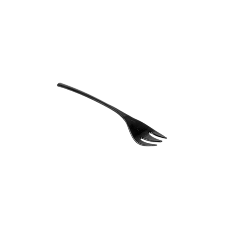 VAJILLA CATERING SERIE REUTILIZABLE: CUBIERTO MINI TENEDOR NEGRO 10cm. (200 Uds.) Ref.140.60