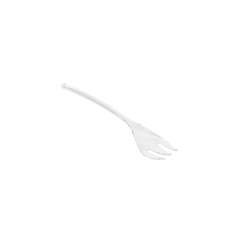 VAJILLA CATERING SERIE REUTILIZABLE: CUBIERTO MINI TENEDOR 10.5cm. TRANSPARENTES PS (Paq.200Uds.) Ref.129.16