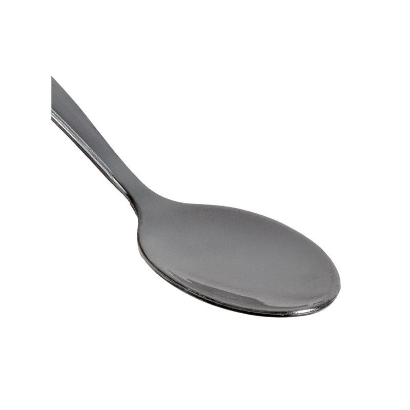 VAJILLA CATERING: MINI CUCHARA REUTILIZABLES 10Cm. PLATEADO EFECTO METAL (200Uds.) Ref.157.33