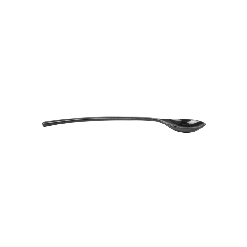 VAJILLA CATERING SERIE REUTILIZABLE: CUBIERTO MINI CUCHARA NEGRO 10cm. (200 Uds.) Ref.140.57