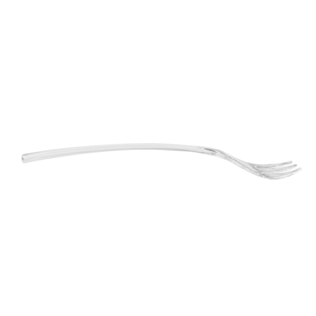 VAJILLA CATERING SERIE REUTILIZABLE: CUBIERTO MINI TENEDOR 10.5cm. TRANSPARENTES PS (Paq.200Uds.) Ref.129.16