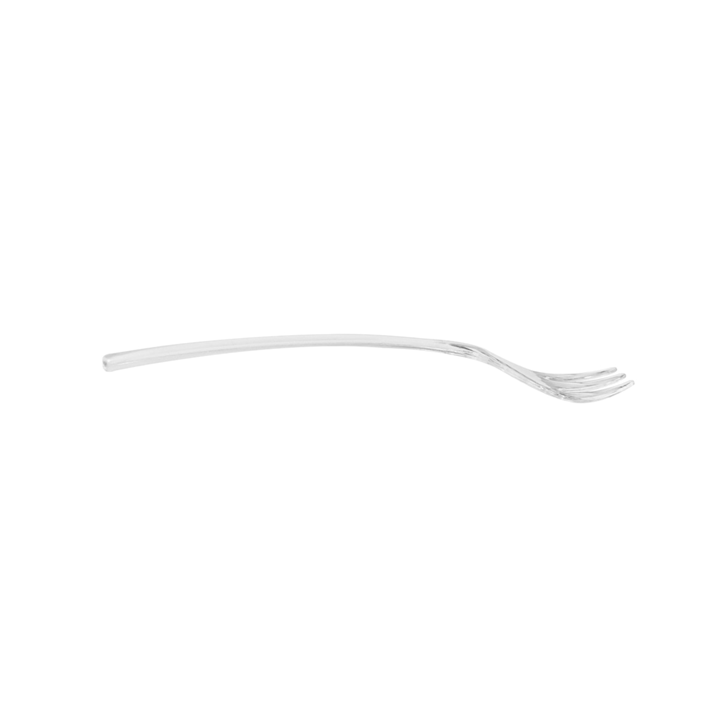 VAJILLA CATERING SERIE REUTILIZABLE: CUBIERTO MINI TENEDOR 10.5cm. TRANSPARENTES PS (Paq.200Uds.) Ref.129.16