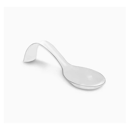 VAJILLA CATERING SERIE REUTILIZABLE: CUCHARA ARCO DE BOCADO TRANSPARENTE 12 8X4cm. PS 50 Uds. Ref.5672R