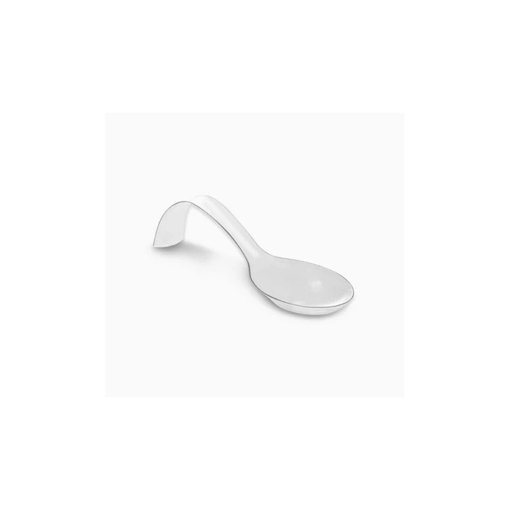 VAJILLA CATERING SERIE REUTILIZABLE: CUCHARA ARCO DE BOCADO TRANSPARENTE 12 8X4cm. PS 50 Uds. Ref.5672R