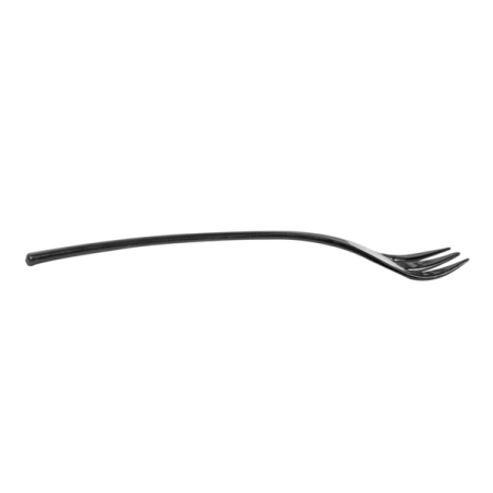 VAJILLA CATERING SERIE REUTILIZABLE: CUBIERTO MINI TENEDOR NEGRO 10cm. (200 Uds.) Ref.140.60