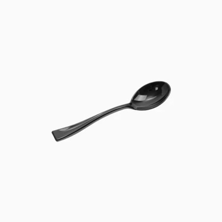 VAJILLA CATERING: MINI CUCHARA REUTILIZABLES 10 7Cm. NEGRO (50Uds.) Ref.1805R
