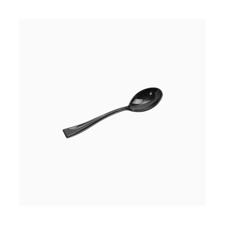 VAJILLA CATERING: MINI CUCHARA REUTILIZABLES 10 7Cm. NEGRO (50Uds.) Ref.1805R VAJILLA CATERING: MINI CUCHARA REUTILIZABLES 10 7Cm. NEGRO (50Uds.) Ref.1805R