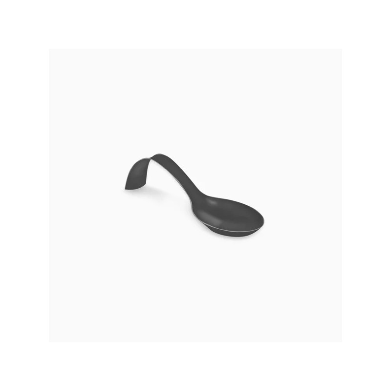 VAJILLA CATERING SERIE REUTILIZABLE: CUCHARA ARCO DE BOCADO NEGRO 12 8X4cm. PS 50 Uds. Ref.5682R