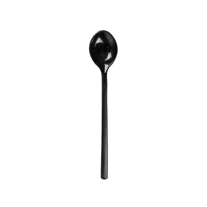 VAJILLA CATERING SERIE REUTILIZABLE: CUBIERTO MINI CUCHARA NEGRO 10cm. (200 Uds.) Ref.140.57