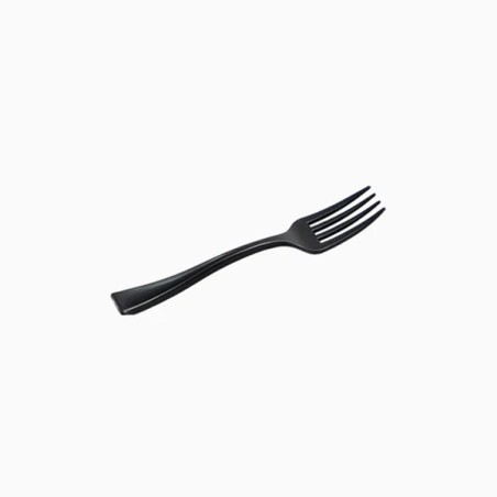 VAJILLA CATERING: MINI TENEDOR REUTILIZABLES 10 7Cm. NEGRO (50Uds.) Ref.1801R