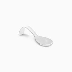 VAJILLA CATERING SERIE REUTILIZABLE: CUCHARA ARCO DE BOCADO TRANSPARENTE 12 8X4cm. PS 50 Uds. Ref.5672R