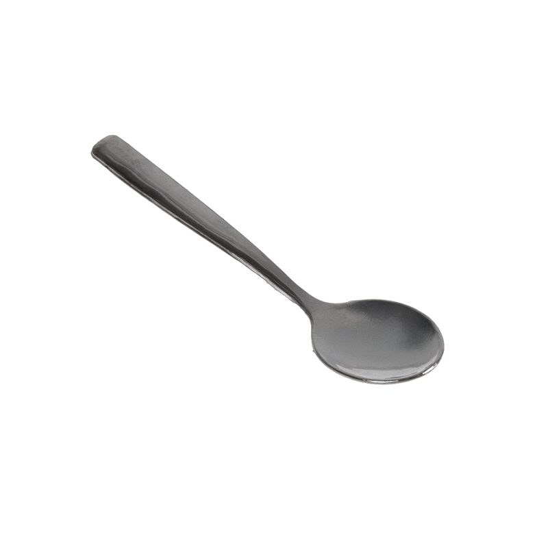 VAJILLA CATERING: MINI CUCHARA REUTILIZABLES 10Cm. PLATEADO EFECTO METAL (200Uds.) Ref.157.33