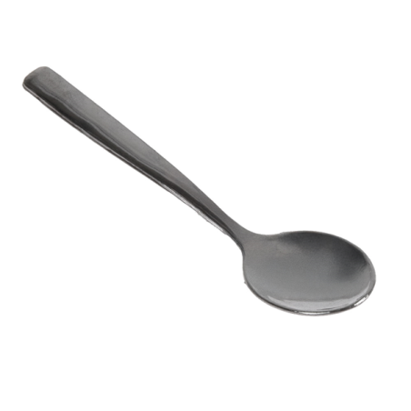VAJILLA CATERING: MINI CUCHARA REUTILIZABLES 10Cm. PLATEADO EFECTO METAL (200Uds.) Ref.157.33