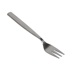 VAJILLA CATERING: MINI TENEDORES REUTILIZABLES 10Cm. PLATEADO EFECTO METAL (200Uds.) Ref.157.31
