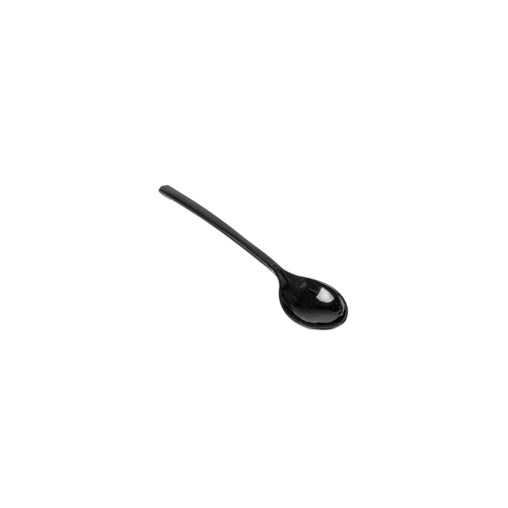 VAJILLA CATERING SERIE REUTILIZABLE: CUBIERTO MINI CUCHARA NEGRO 10cm. (200 Uds.) Ref.140.57