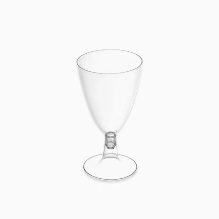 COPA PLASTICO CRISTALINO: VINO AGUA 220cc. (Paq. 3Und.) Ref.1238R