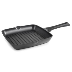 TITANIUM PRO: GRILL TRICAPA - 28X28cm. - ALUMINIO ANTIADHERENTE - Ref.27827