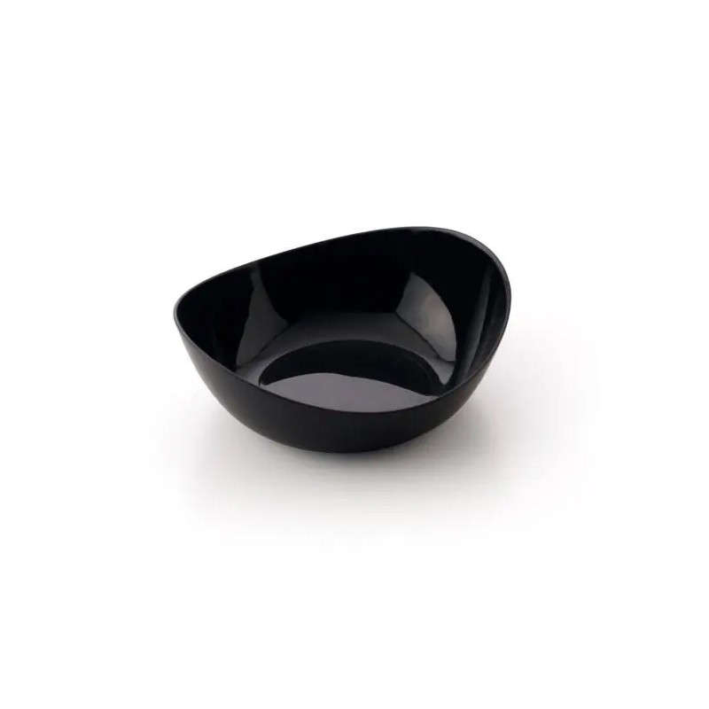 VAJILLA CATERING ARAVEN: CUENCO HONDO DEGUSTACION 8cl 90X84XH32mm. NEGRO (50uni.) Ref.41745